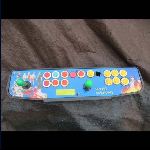 Japanese Candy Cab Neo Geo Arcade Video Game Control Panel 6 Buttons - Picture 1 of 8